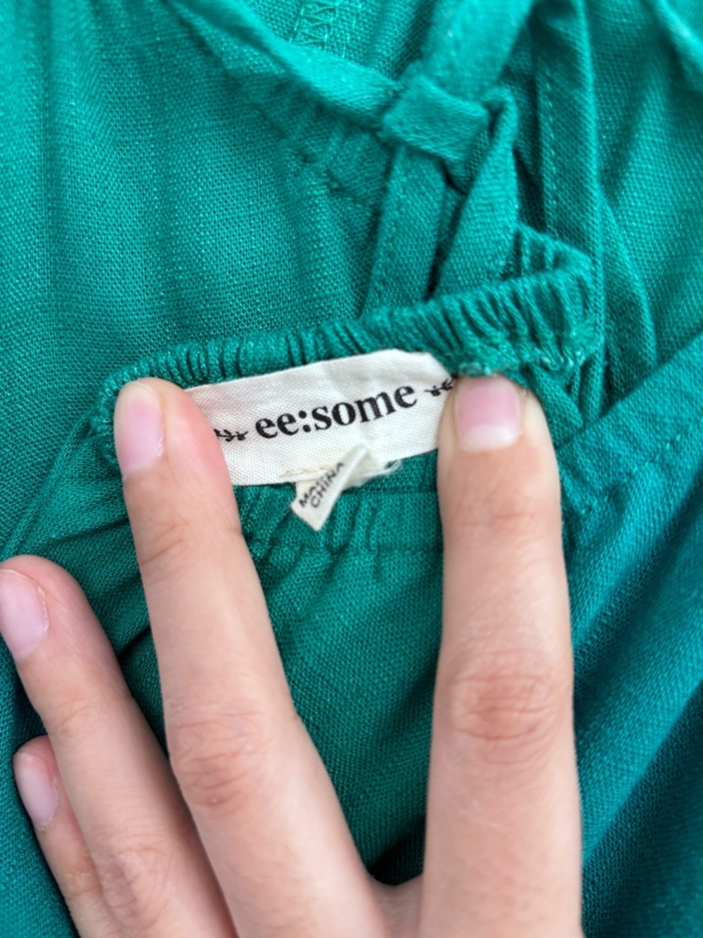 ee:some Emerald Wide-Leg Jumpsuit - Picture 9 of 16